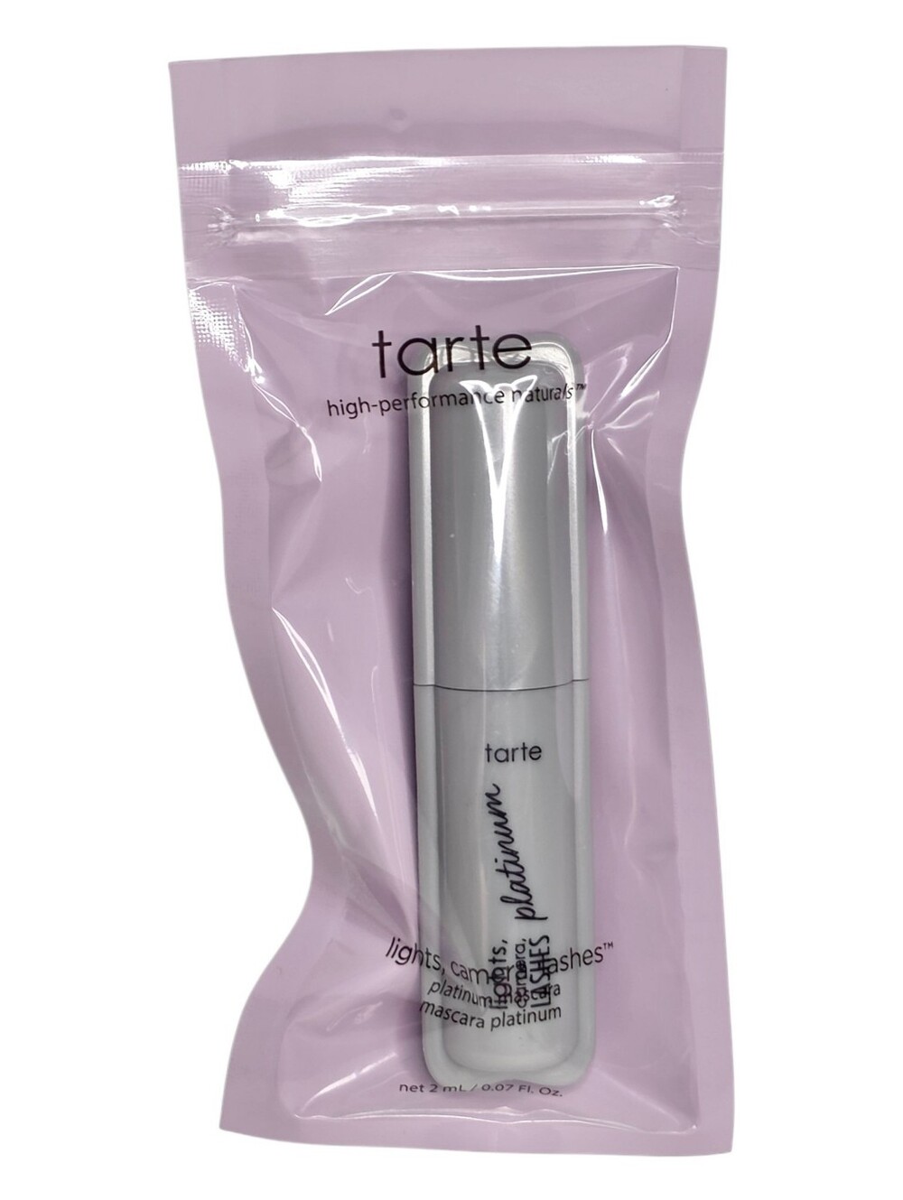 Tarte Lights Camera Lashes Platinum Volumizing Black Mascara Travel Size Makeup